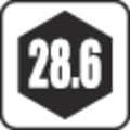 28.6mm hex shank